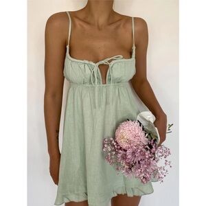 Princess Polly Empress of Love green mini dress